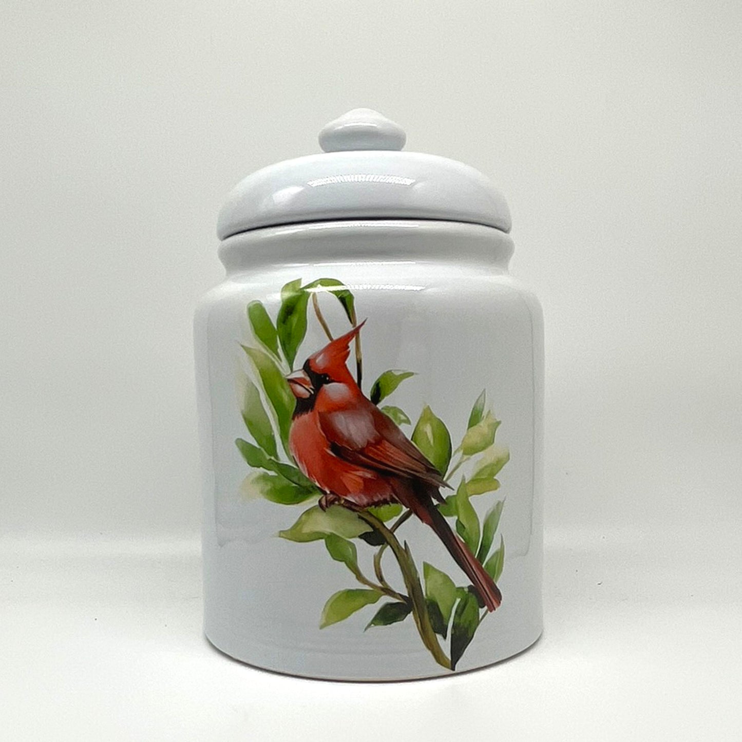 Cardinal Cookie Jar (2 sizes)