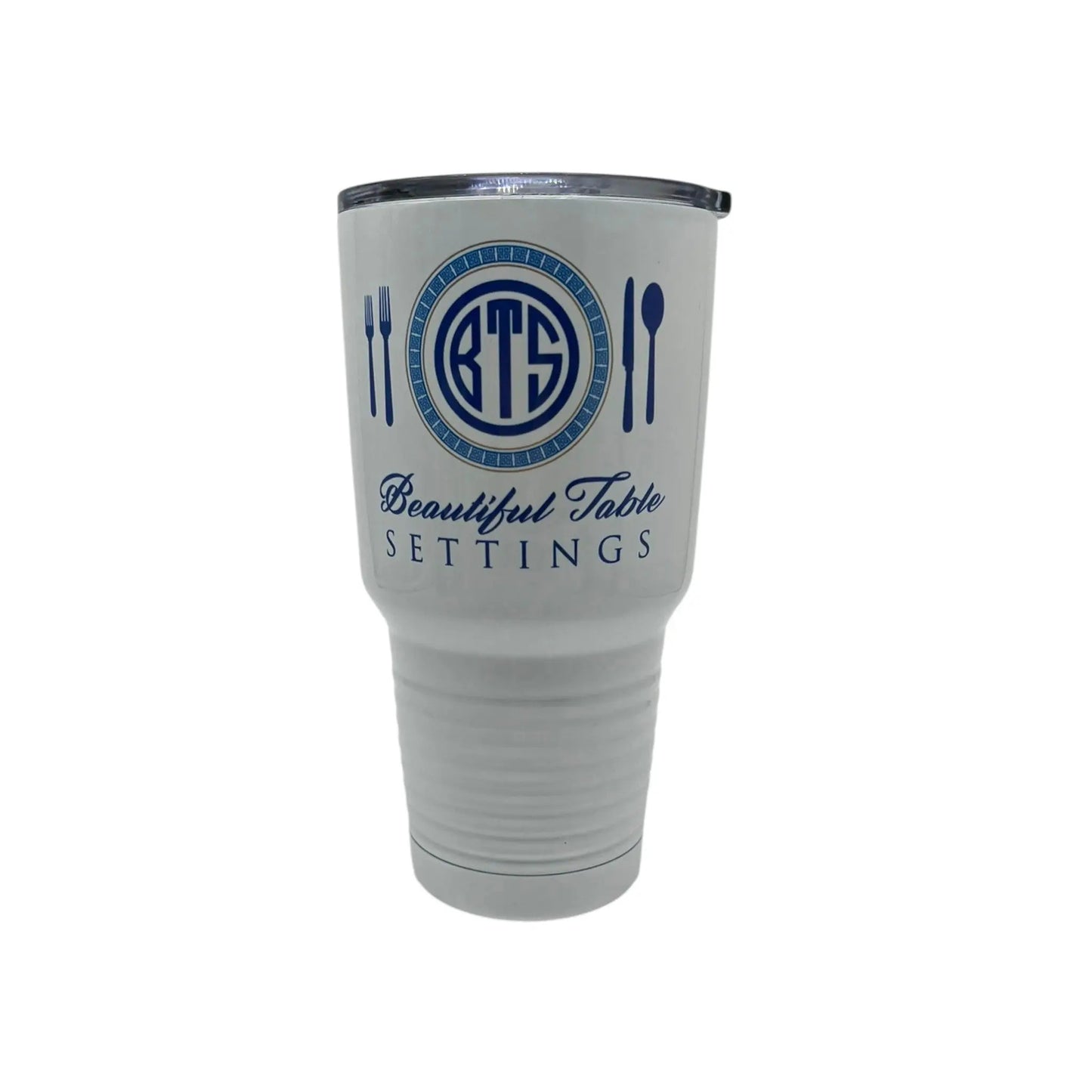 Beautiful Table Settings Stainless Steel Tumbler, 30oz. Jane & Lizzee