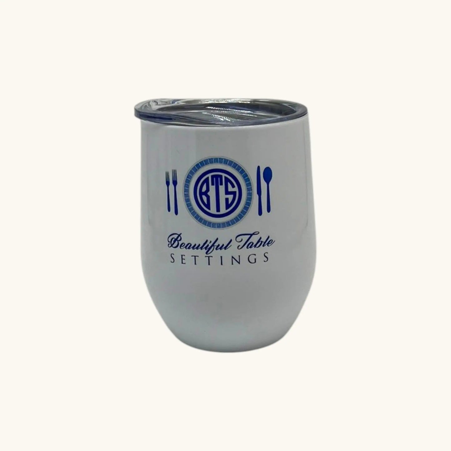 Beautiful Table Settings Stainless Steel Wine Tumbler, 12 oz. Jane & Lizzee