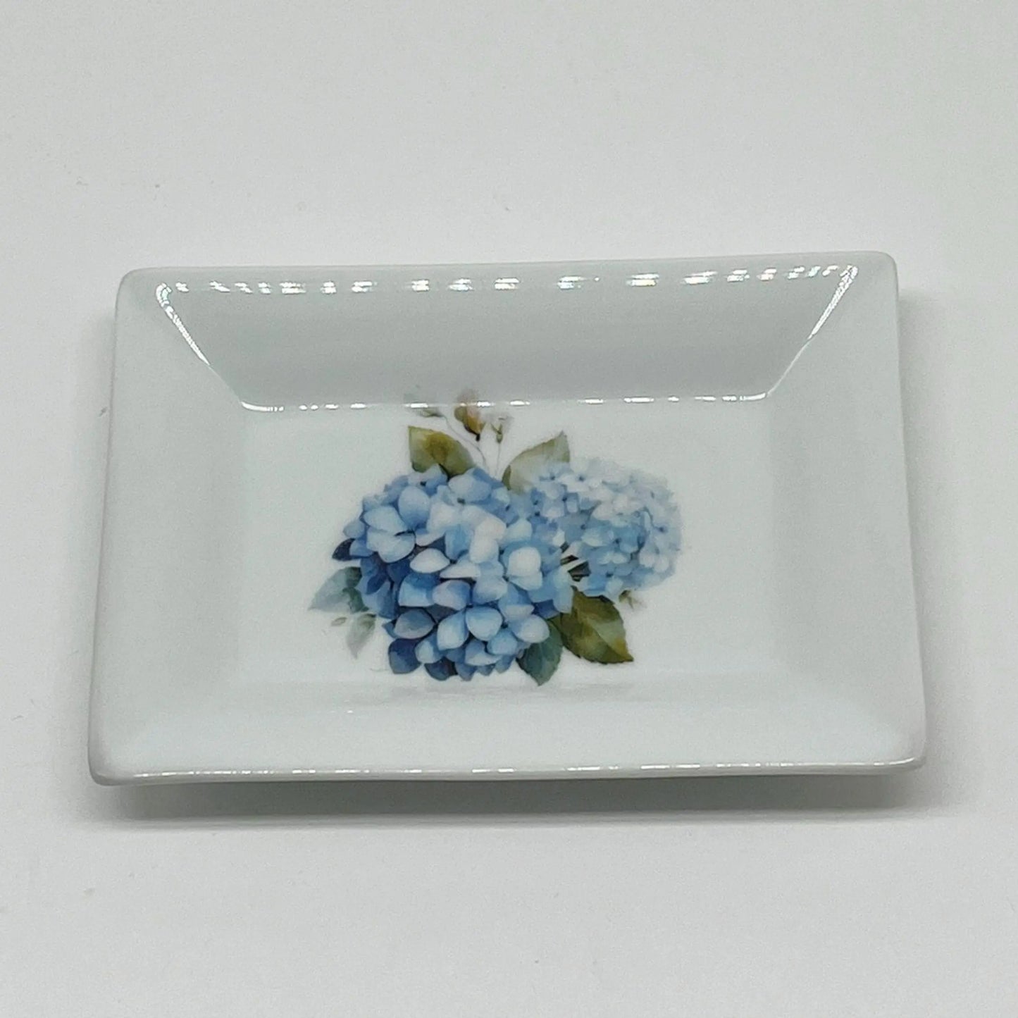 Blue Hydrangea Catch All Dish Etsy