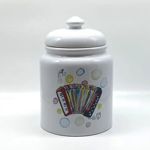 Cajun Accordion Cookie Jar, 10"