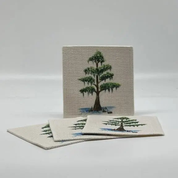 Cypress Tree Coaster Set