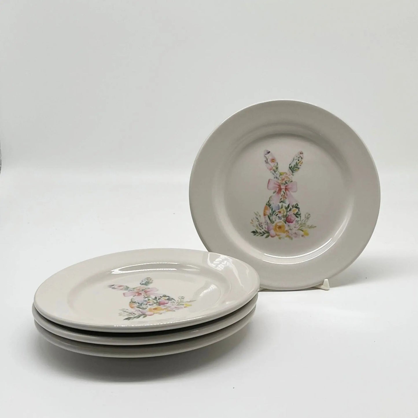 Floral Easter Bunny Plate, 6 1/4" Faust Heirlooms