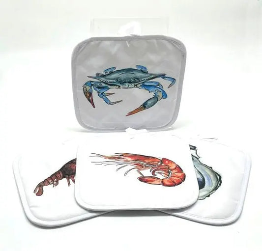 Louisiana Seafood Pot Holders