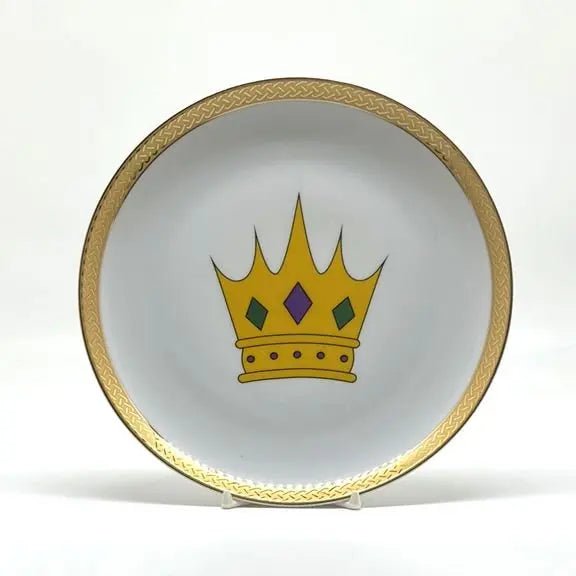 Mardi Gras Crown Plate, 8" JD & Company