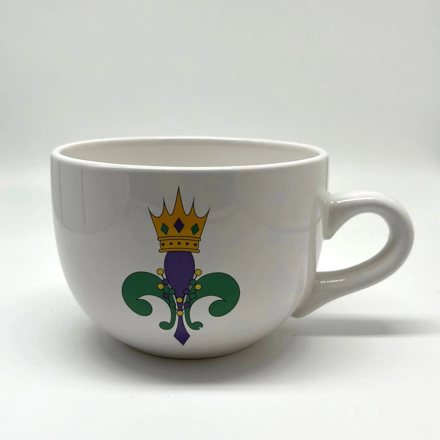Mardi Gras Fleur de Lis Gumbo Mug, 24 oz. JD & Company