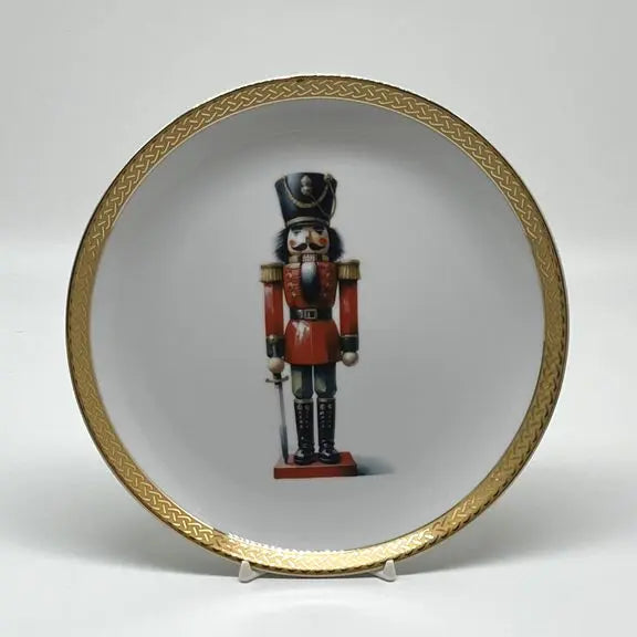 Nutcracker Porcelain Plate, 8" Jane & Lizzee