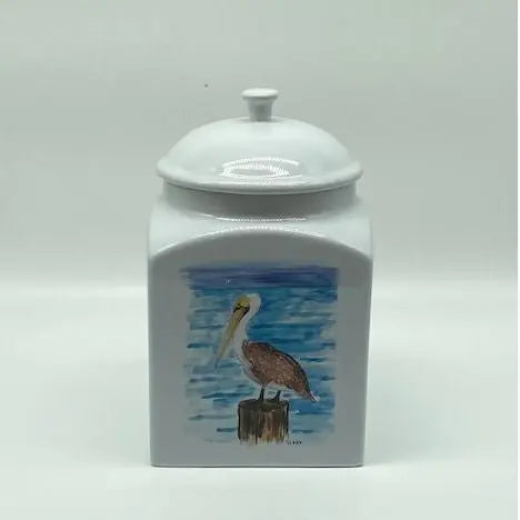 Pelican Canister Jar, 8 1/2"