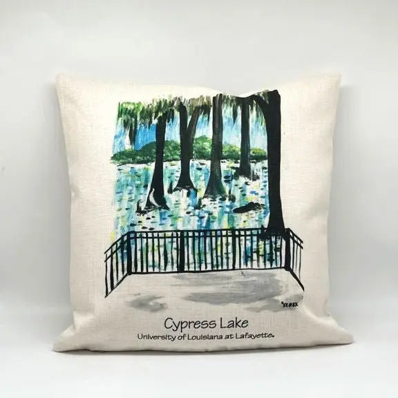 UL Cypress Lake Throw Pillow