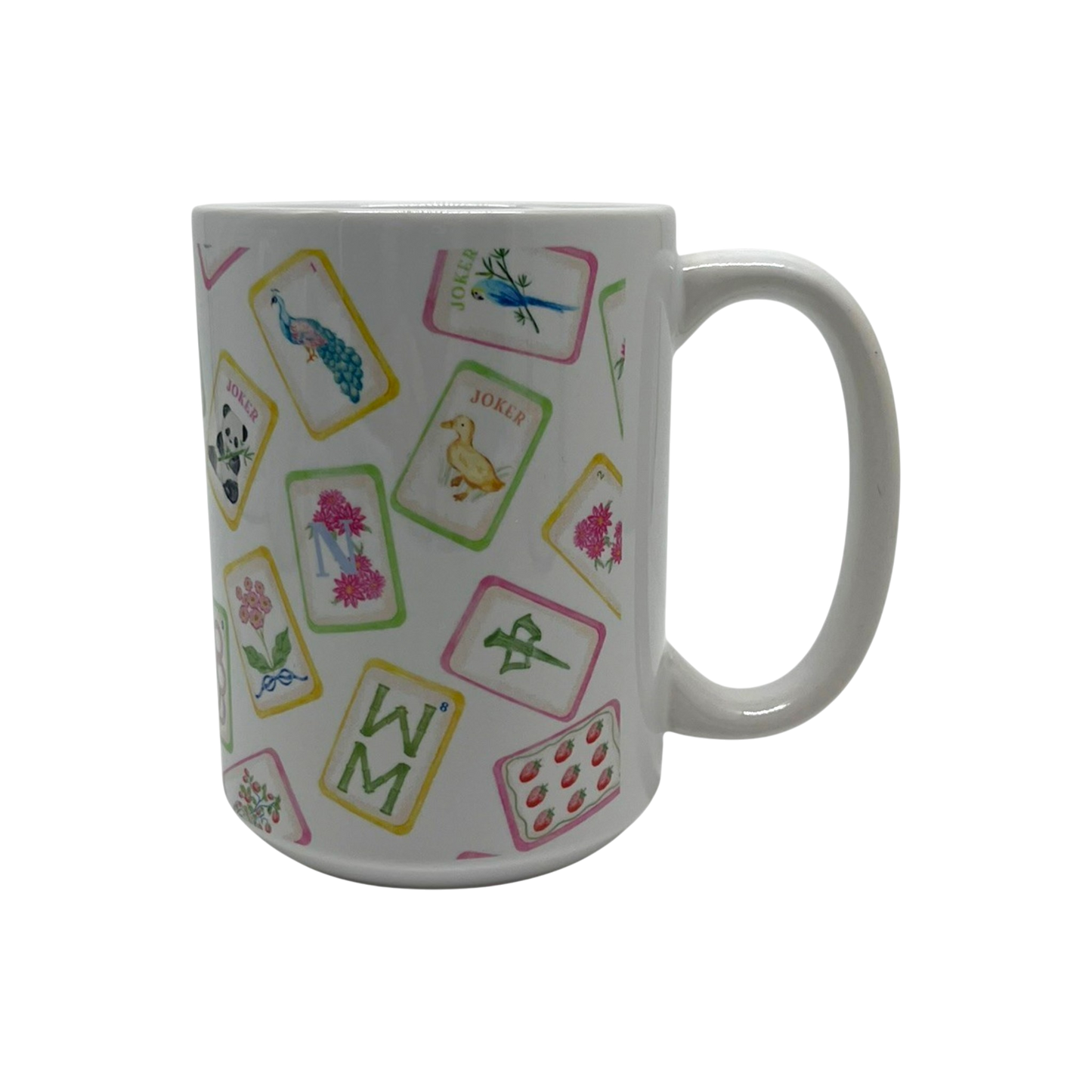 Petals & Plumes Mahjong Mug, 15 oz.
