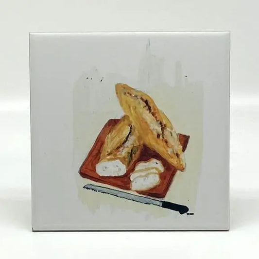 French Bread Square Trivet, 6" JD & Company