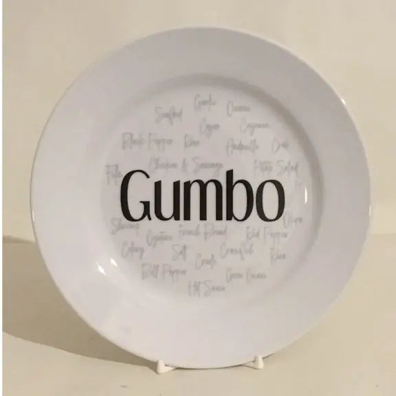Gumbo Rim Salad Plate, 8 1/4"