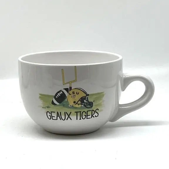 LSU Geaux Tigers Football Gumbo Mug, 24 oz. JD & Company