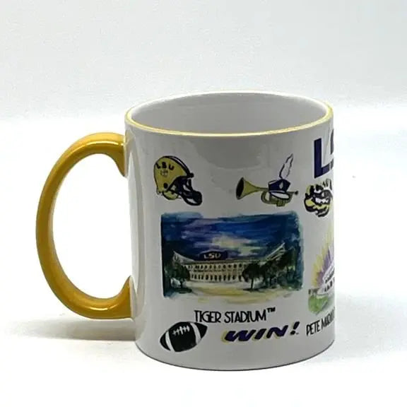 LSU Sports Mug, 12 oz. JD & Company