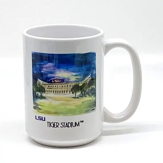 LSU Tiger Stadium Mug, 15 oz. JD & Company