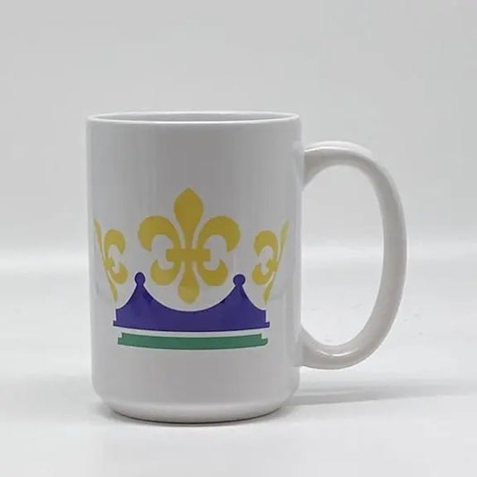 Mardi Gras Crown Mug, 15 oz. JD & Company