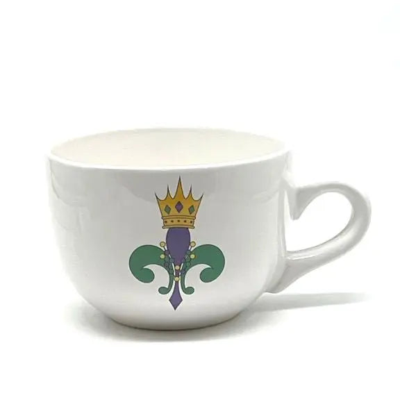 Mardi Gras Fleur de Lis Gumbo Mug, 24 oz. JD & Company