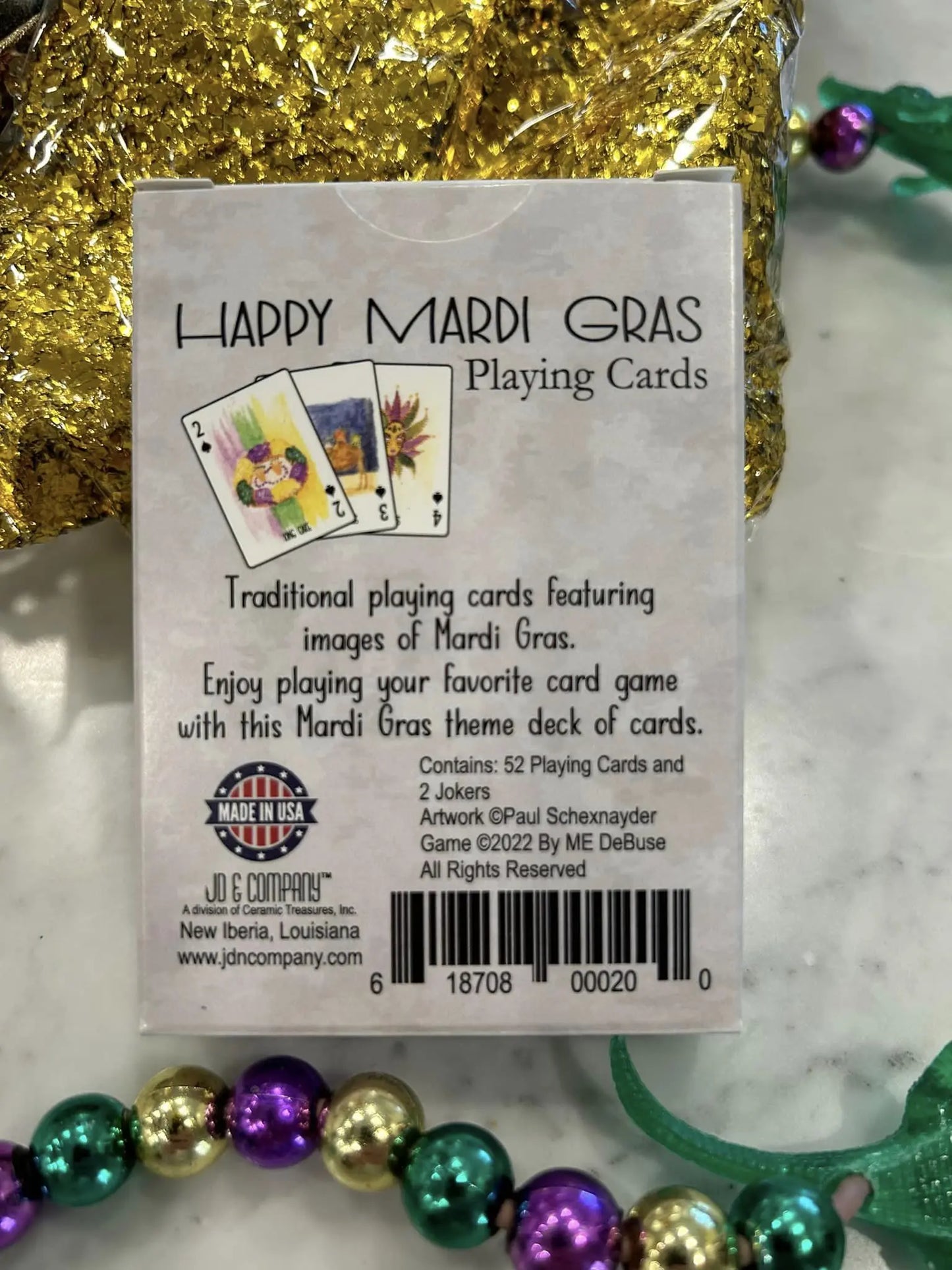 Mardi Gras Playing Cards JD & Company