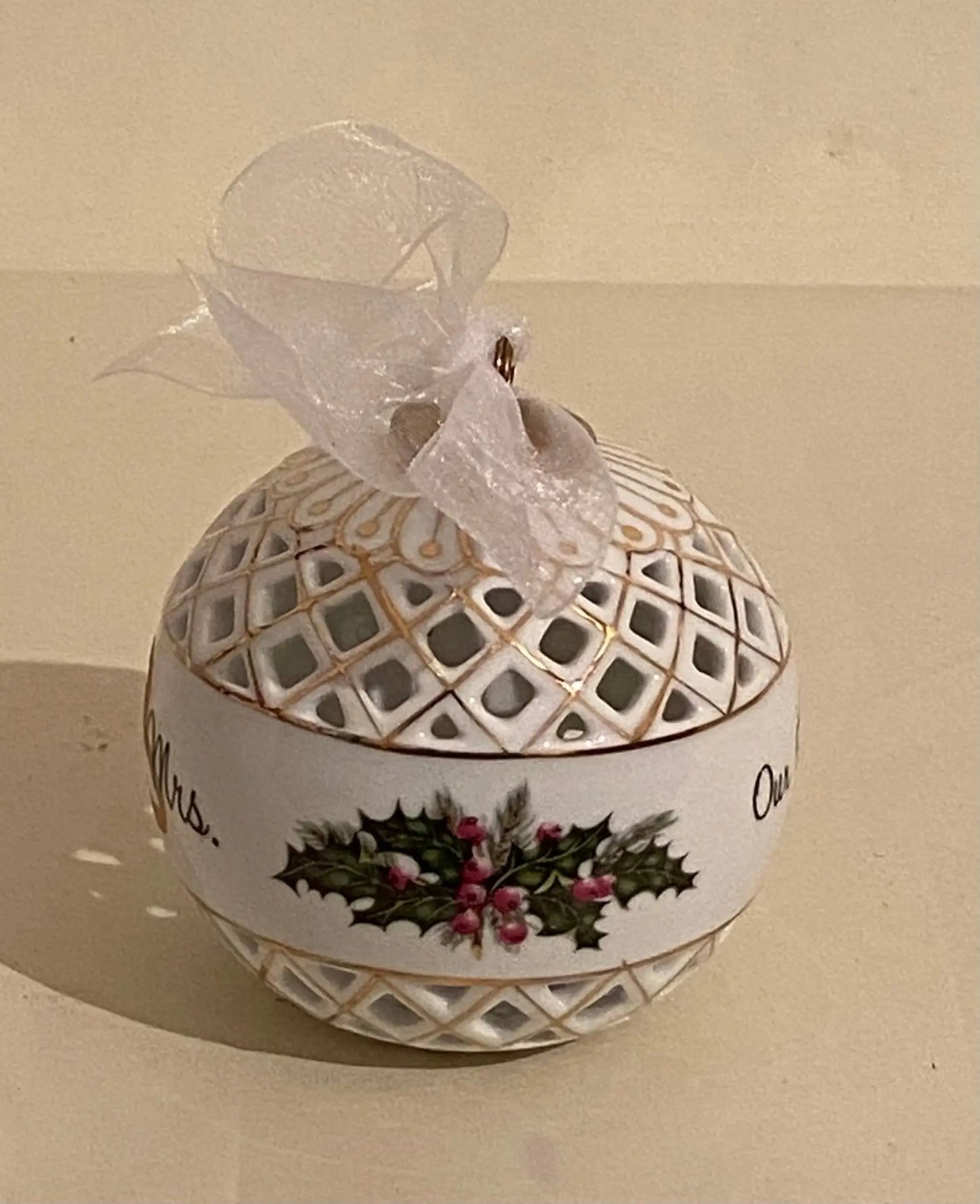 Our 1st Christmas Keepsake Ornament - Mr. & Mrs. 1st Christmas Ornament Faust Heirlooms