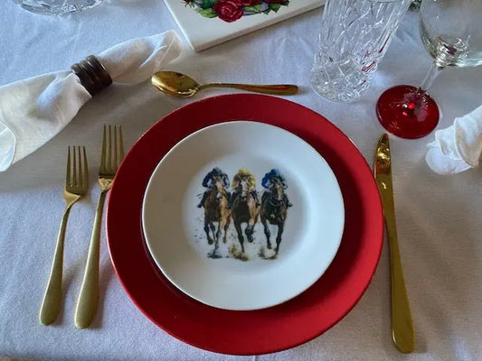 Horse Themed Salad Plates Perfect Race Day Table Jane & Lizzee