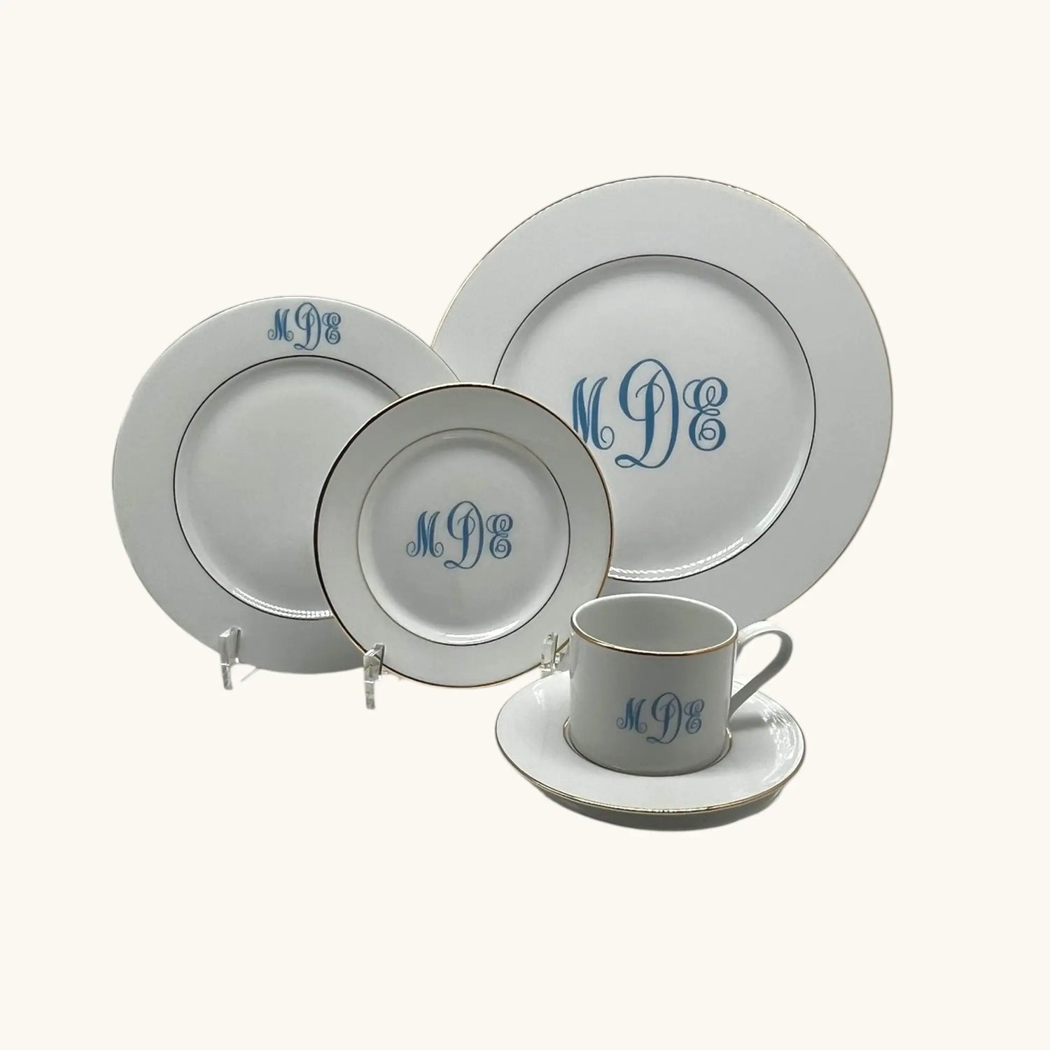 Divine-Gold-Banded-Monogram-Collection Jane & Lizzee