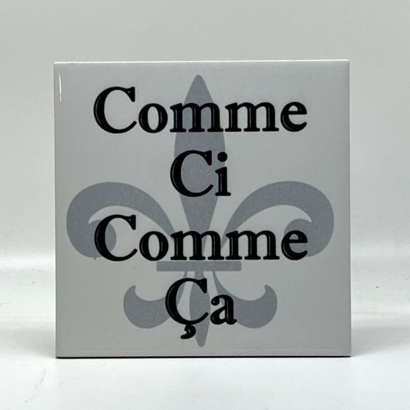 Comme Ci Comme Ca Square Trivet, 6"