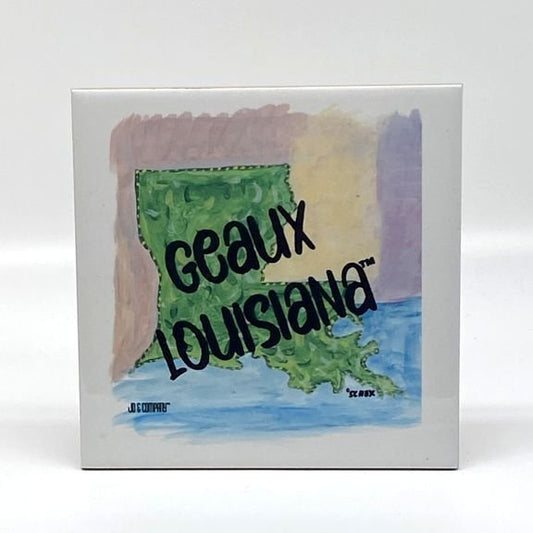 Geaux Louisiana Square Trivet, 6"