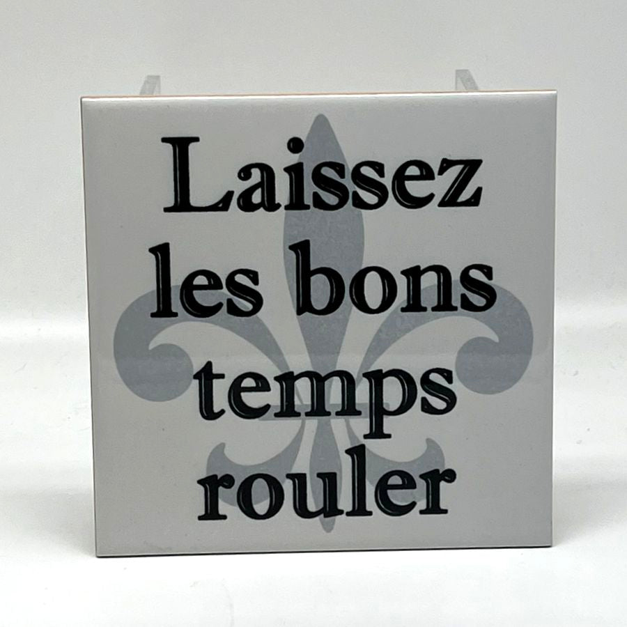 Laissez Les Bons Temps Rouler Square Trivet, 6"