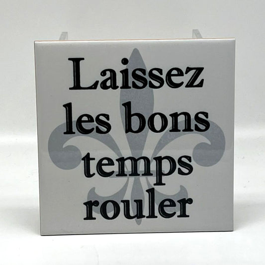 Laissez Les Bons Temps Rouler Square Trivet, 6"