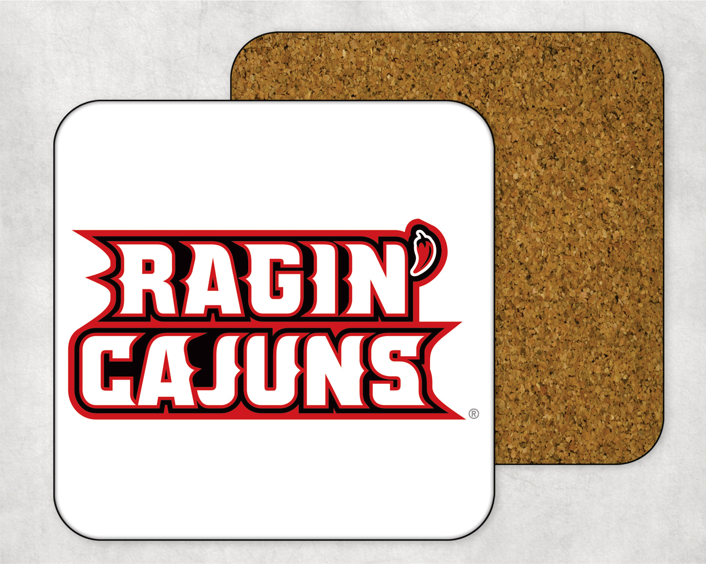 Louisiana Ragin' Cajuns Square Coaster