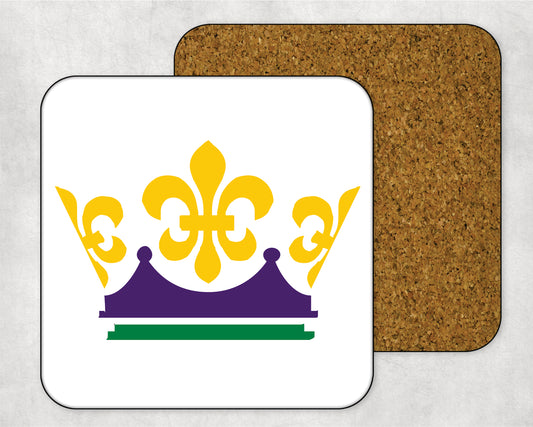 Mardi Gras Crown Coaster