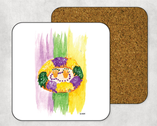 King Cake Coaster