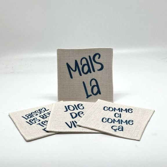 Cajun French Linen Coasters (set of 4)