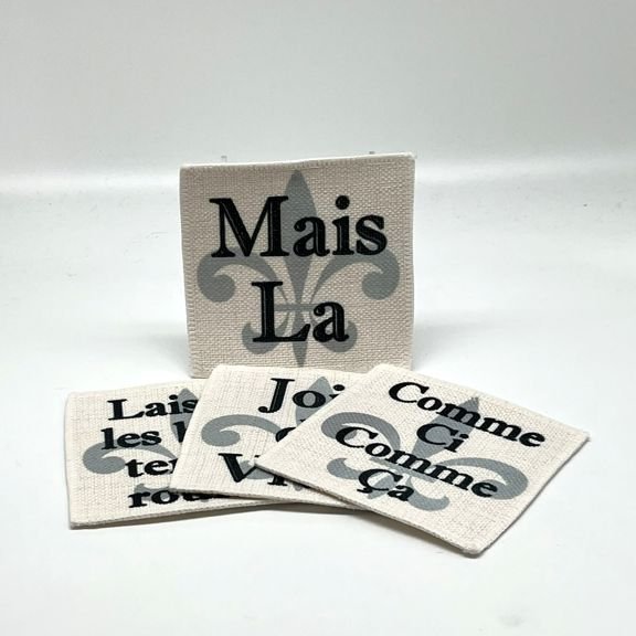 Cajun French Linen Coasters (set of 4)