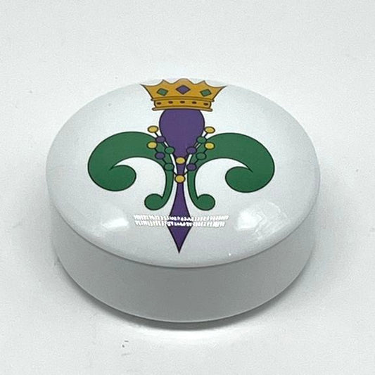 Mardi Gras Fleur de Lis Keepsake Box