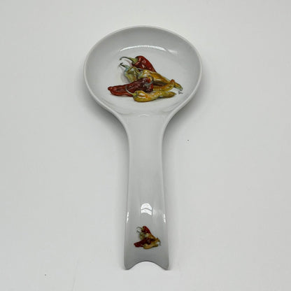 Pepper Harvest Porcelain Spoon Rest