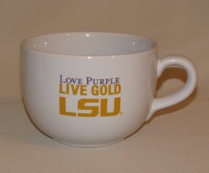 Love Purple Live Gold LSU Gumbo Mug