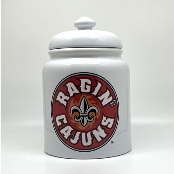 Louisiana Ragin' Cajuns Cookie Jar, 10"