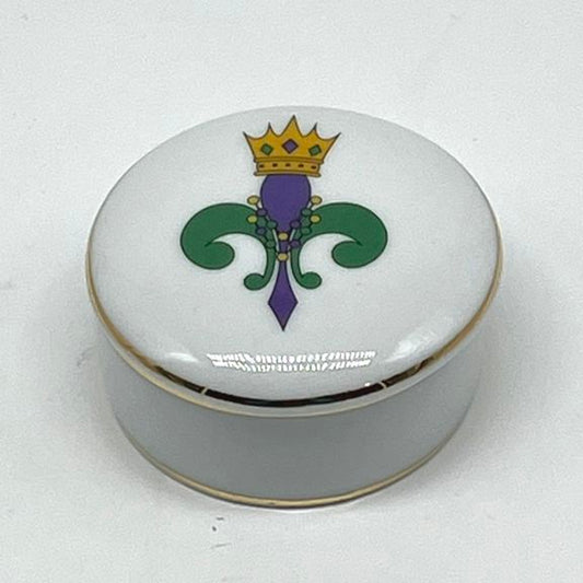 Mardi Gras Fleur de Lis Keepsake Box