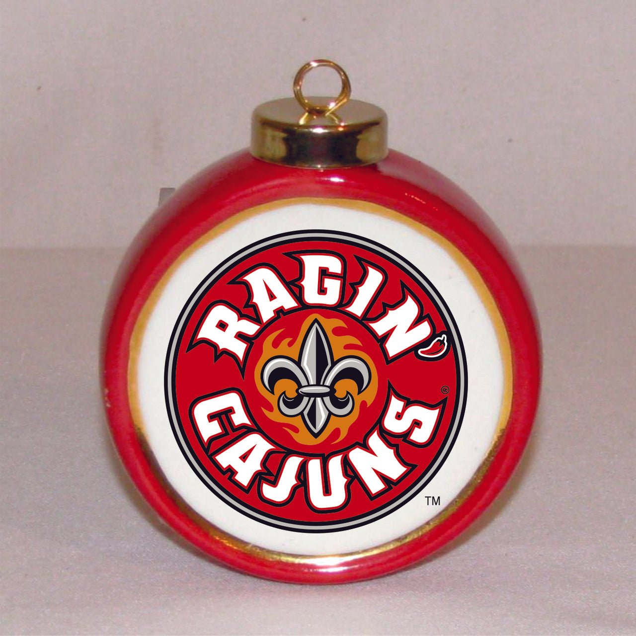 Louisiana Ragin' Cajuns Ornament (drum style)