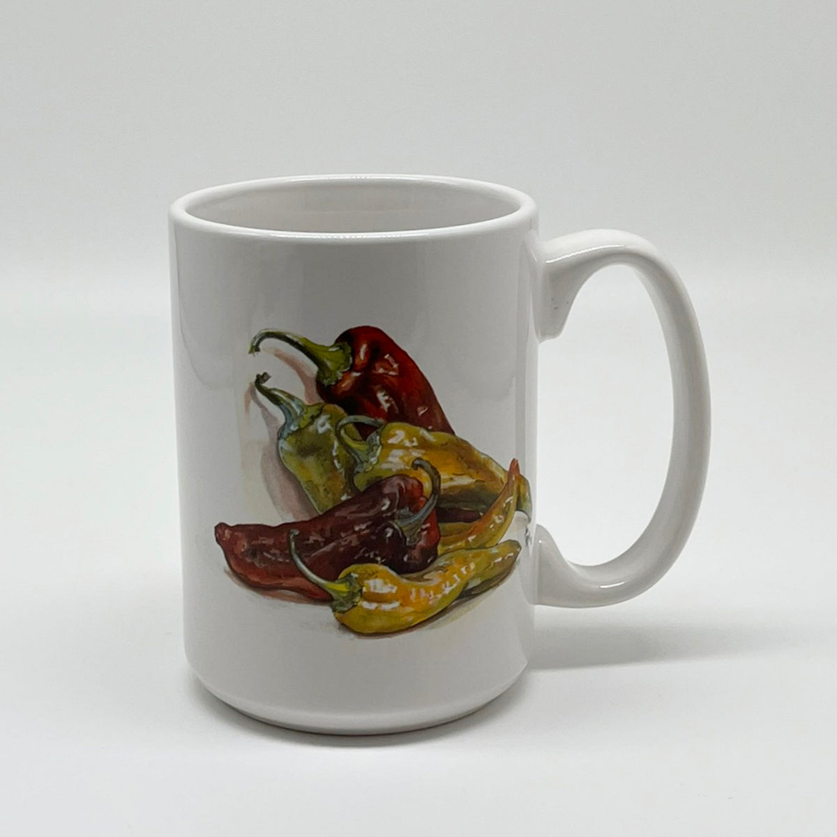 Pepper Harvest Porcelain Mug, 15 oz.