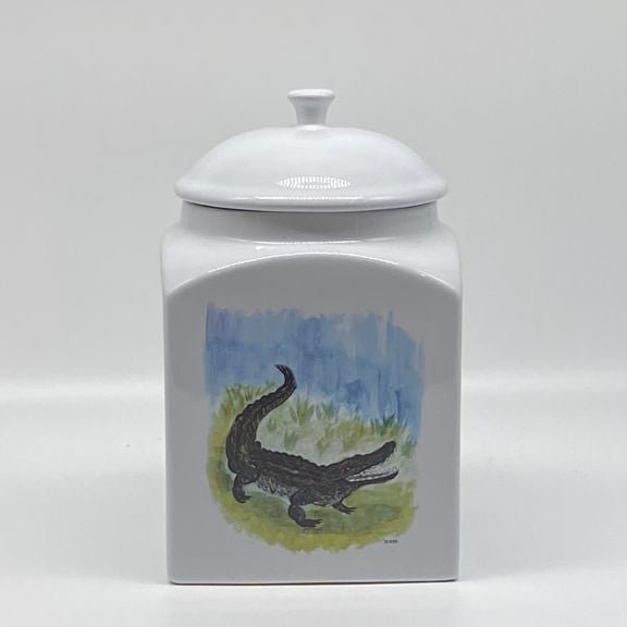 Alligator Square Canister Jar (3 sizes)