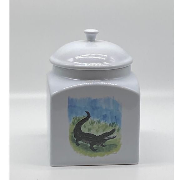 Alligator Square Canister Jar (3 sizes)