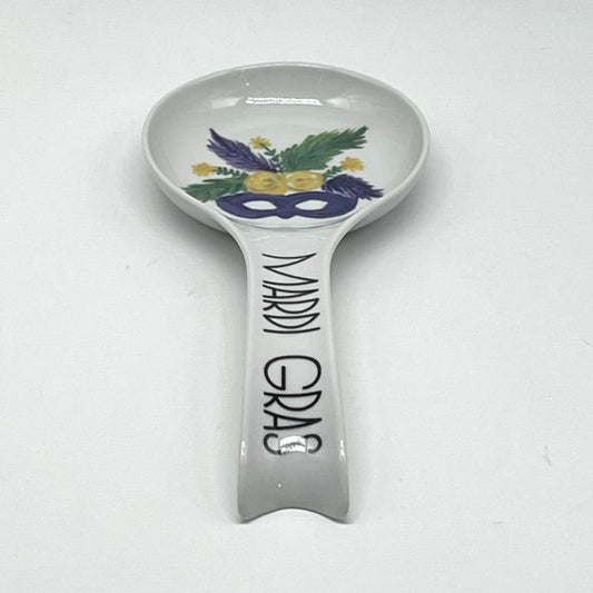 Mardi Gras Mask Spoon Rest