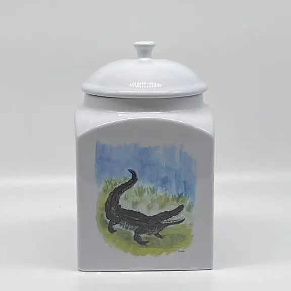 Alligator Canister Jar, 8 1/2"