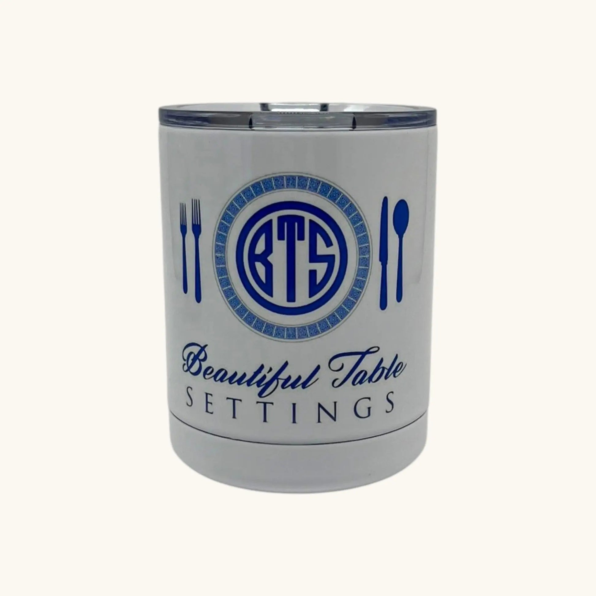 Beautiful Table Settings Stainless Steel Tumbler, 10 oz. Jane & Lizzee