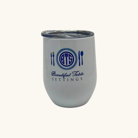 Beautiful Table Settings Stainless Steel Wine Tumbler, 12 oz. Jane & Lizzee