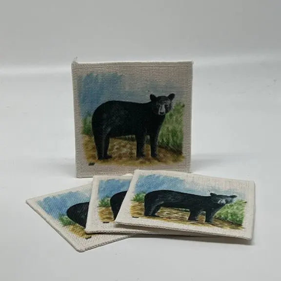 Black Bear Coaster Set