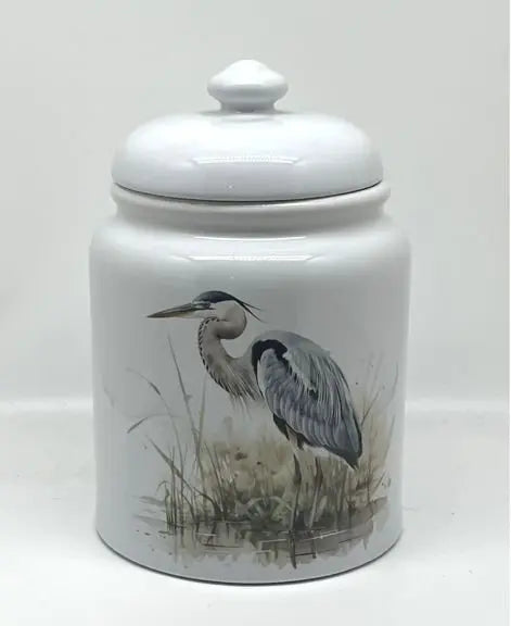 Blue Heron Cookie Jar