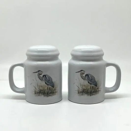 Blue Heron Salt & Pepper Shakers